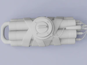 keychain - dynamite 3D Print Model
