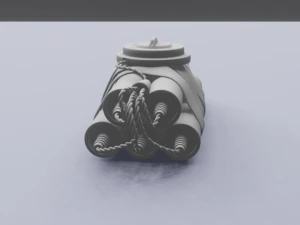 keychain - dynamite 3D Print Model