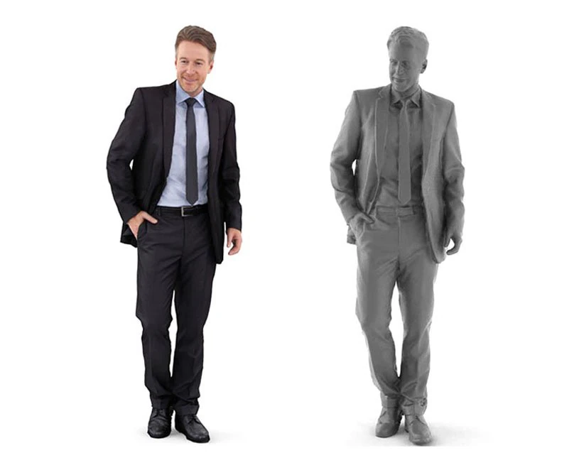 dennis posed 004 - standing 3d business man 3D Model .c4d .max .obj .3ds .fbx .stl .blend 