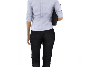 mei posed 001 - standing 3d business woman Modelo 3D