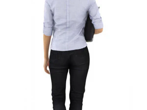 mei posed 001 - standing 3d business woman 3D Model