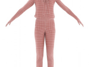 claudia rigged 002 - rigged 3d business woman 3D Модель