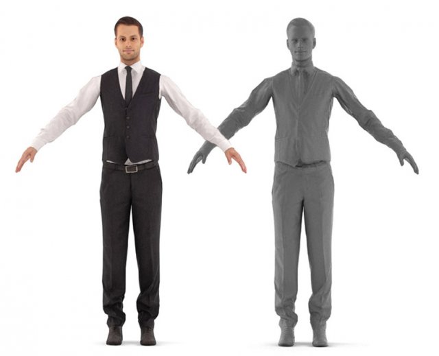 eric rigged 001 - rigged 3d business man 3D Модель .c4d .max .obj .3ds .fbx .stl .blend 
