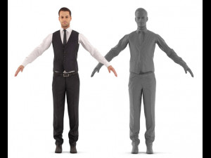 eric rigged 001 - rigged 3d business man 3Dモデル