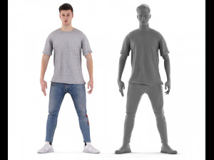 manuel animated 001 dancing - 3d animated dancer 3Dモデル