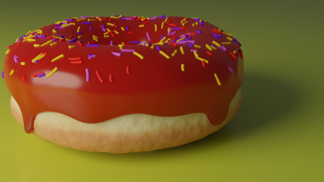 donut 3D Model .c4d .max .obj .3ds .fbx .stl .blend 
