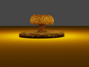 explosão da bomba atômica Modelo 3D