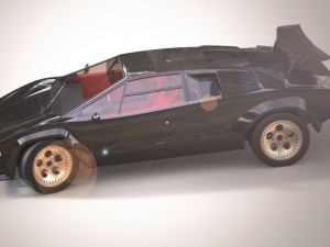 lambo countach 3D 模型