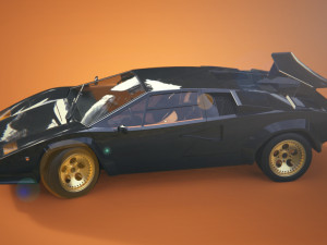 lambo countach 3D 模型