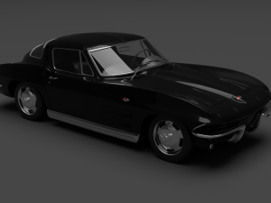 chevrolet corvette stingray c2 coupe 1964 3D Model
