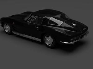 chevrolet corvette stingray c2 coupe 1964 3D मॉडल