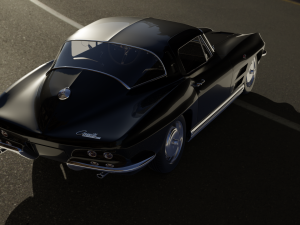 chevrolet corvette stingray c2 coupe 1964 3D मॉडल