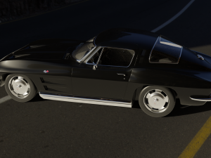 chevrolet corvette stingray c2 coupe 1964 3D मॉडल
