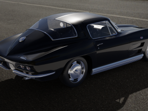 chevrolet corvette stingray c2 coupe 1964 3D मॉडल