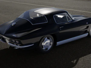 chevrolet corvette stingray c2 coupe 1964 3D Model