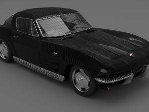 chevrolet corvette stingray c2 coupe 1964 3D मॉडल