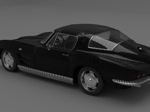 chevrolet corvette stingray c2 coupe 1964 3D मॉडल