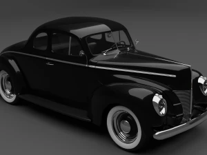 1940 年美国豪华轿跑车 3D 模型
