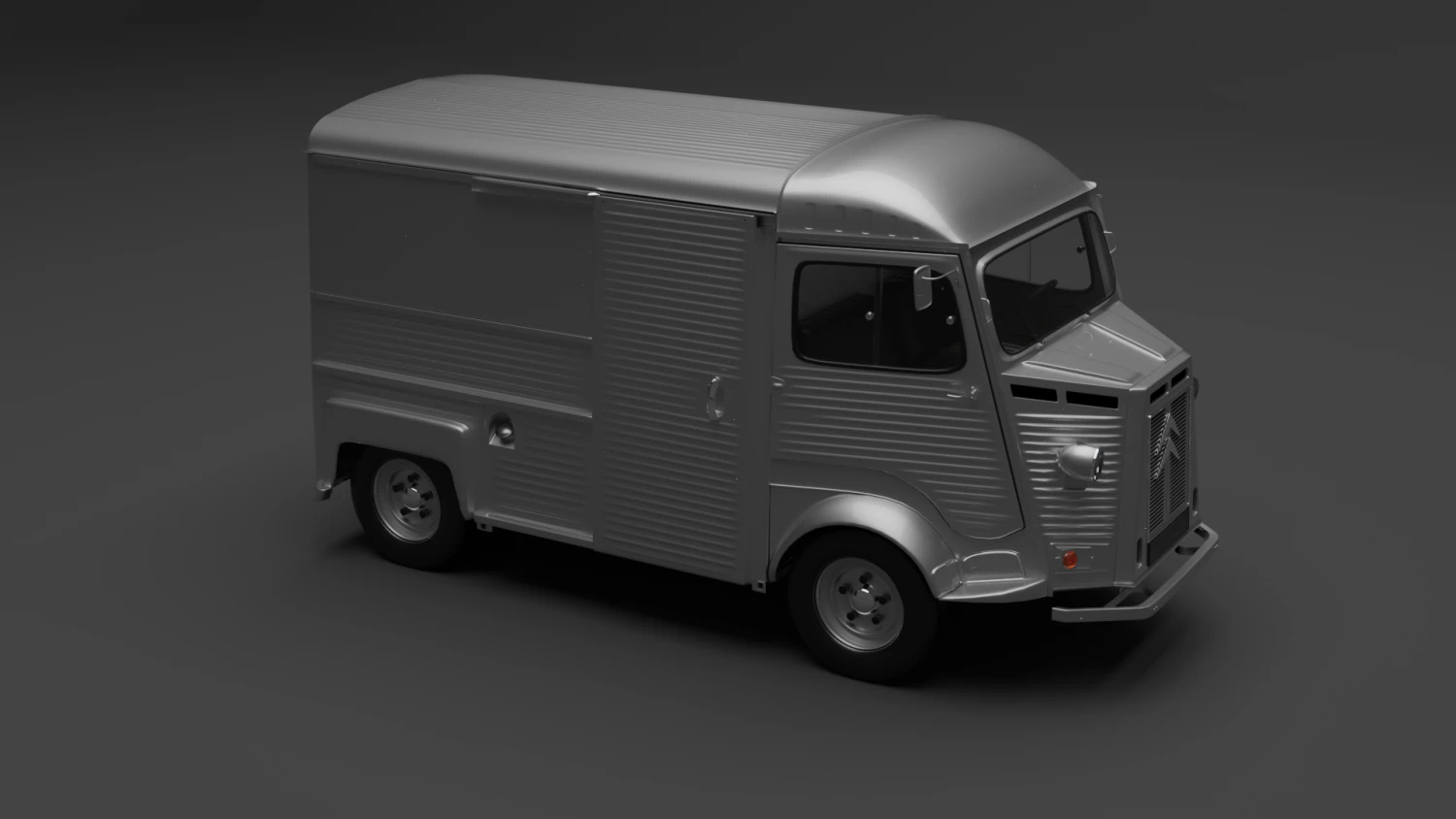 citroen h van 1980 3D Model .c4d .max .obj .3ds .fbx .stl .blend 