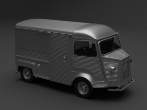 citroen h high-poly Modèle 3D