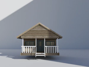 wood cabin 3D Model