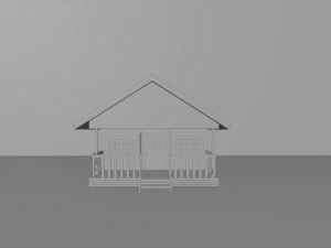 wood cabin 3D Model