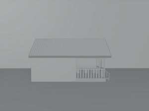 wood cabin 3D 模型