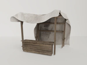 medieval marketplace 3D Model