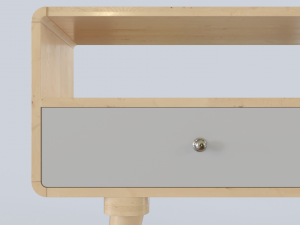 tv console retro Modelo 3D