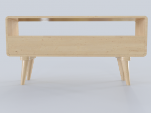 tv console retro Modelo 3D