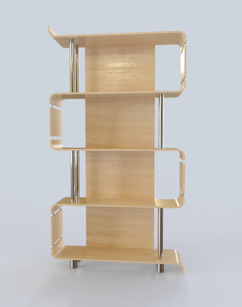 shelf modern 3D Model .c4d .max .obj .3ds .fbx .stl .blend 