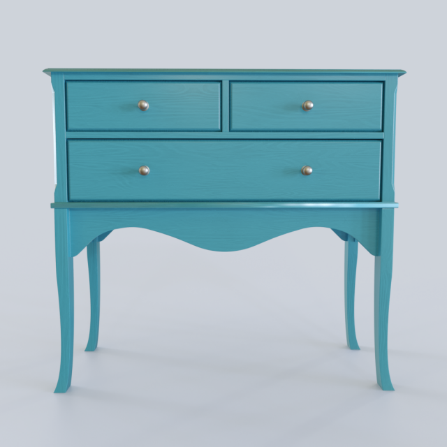 retro dresser 3D Model .c4d .max .obj .3ds .fbx .stl .blend 
