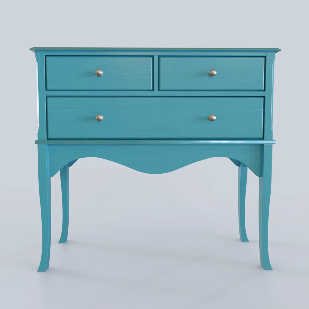 retro dresser 3D Model .c4d .max .obj .3ds .fbx .stl .blend 