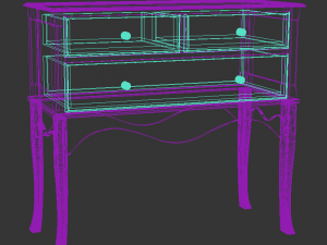 retro dresser 3D Model