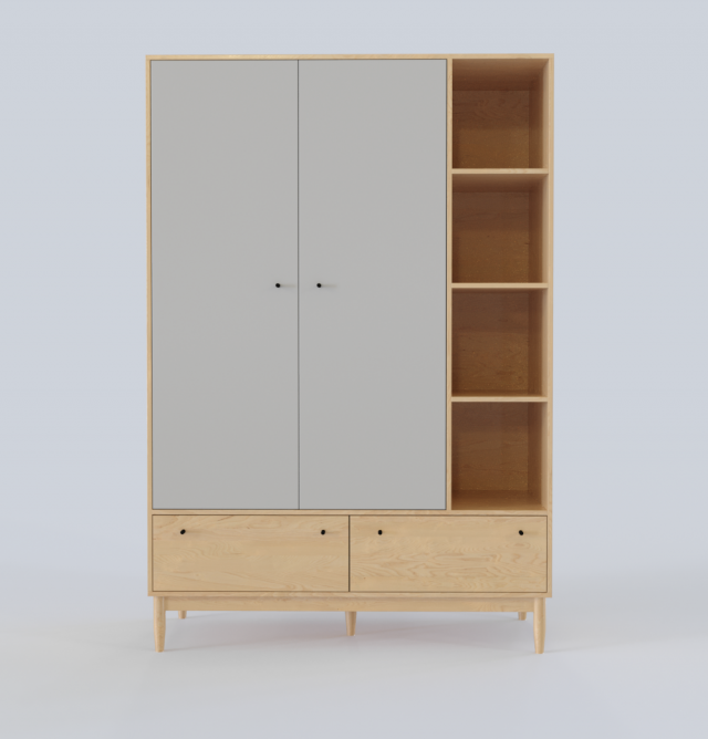 wardrobe vintage Modelo 3D .c4d .max .obj .3ds .fbx .stl .blend 