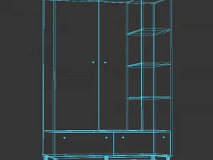 wardrobe vintage 3D Model
