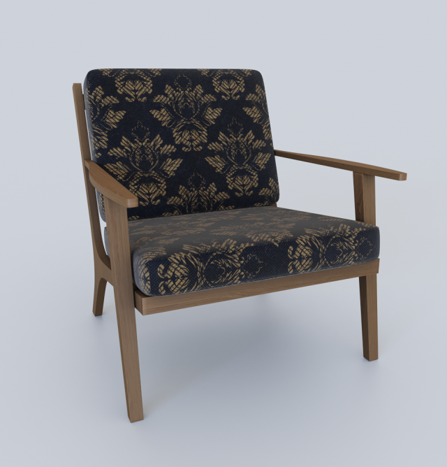 lux armchair 3Dモデル .c4d .max .obj .3ds .fbx .stl .blend 