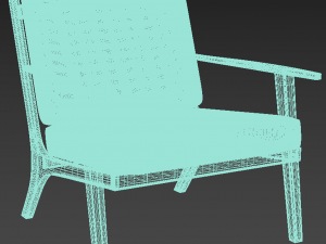 lux armchair 3Dモデル