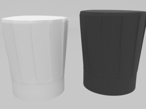 cheff hats pack-pbr Modelo 3D