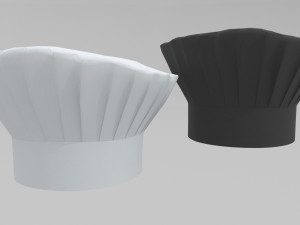 cheff hats pack-pbr Modelo 3D