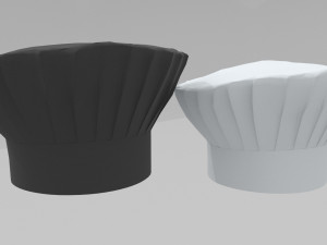 cheff hats pack-pbr Modelo 3D