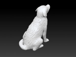 golden retriever printable 3D Baskı Modeli