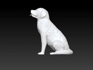 golden retriever printable 3D Baskı Modeli