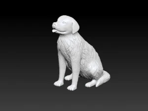 golden retriever printable 3D Print Model