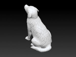 golden retriever printable 3D Baskı Modeli