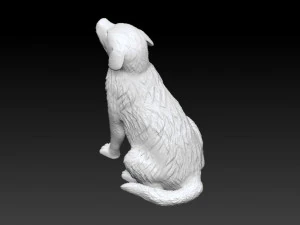 golden retriever printable 3D Print Model