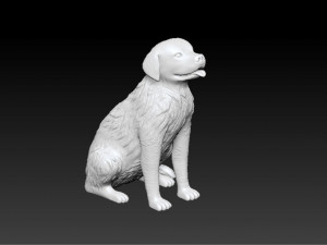 golden retriever printable 3D Baskı Modeli