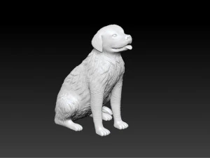 golden retriever printable 3D Print Model