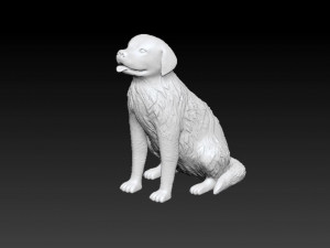 golden retriever printable 3D Baskı Modeli
