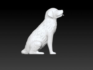 golden retriever printable 3D Baskı Modeli